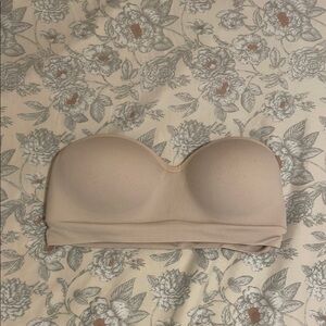 Seamless Strapless Bandeau Bra - Nude